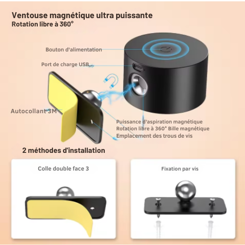 Lunovalia™ Applique LED Élite – Éclairage mural design 360° rotatif Lunovalia
