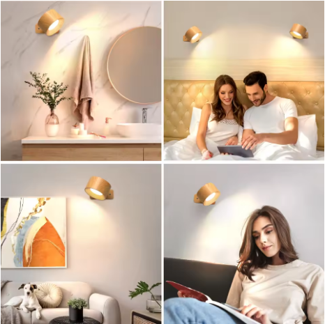 Lunovalia™ Applique LED Élite – Éclairage mural design 360° rotatif Lunovalia