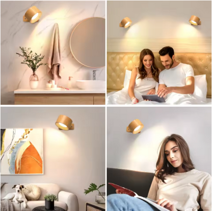 Lunovalia™ Applique LED Élite – Éclairage mural design 360° rotatif Lunovalia